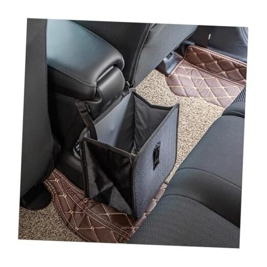 Car Trash Can, Oxford Cloth Foldable Auto Trash Bin Hanging, 1.85 Gallon Medium