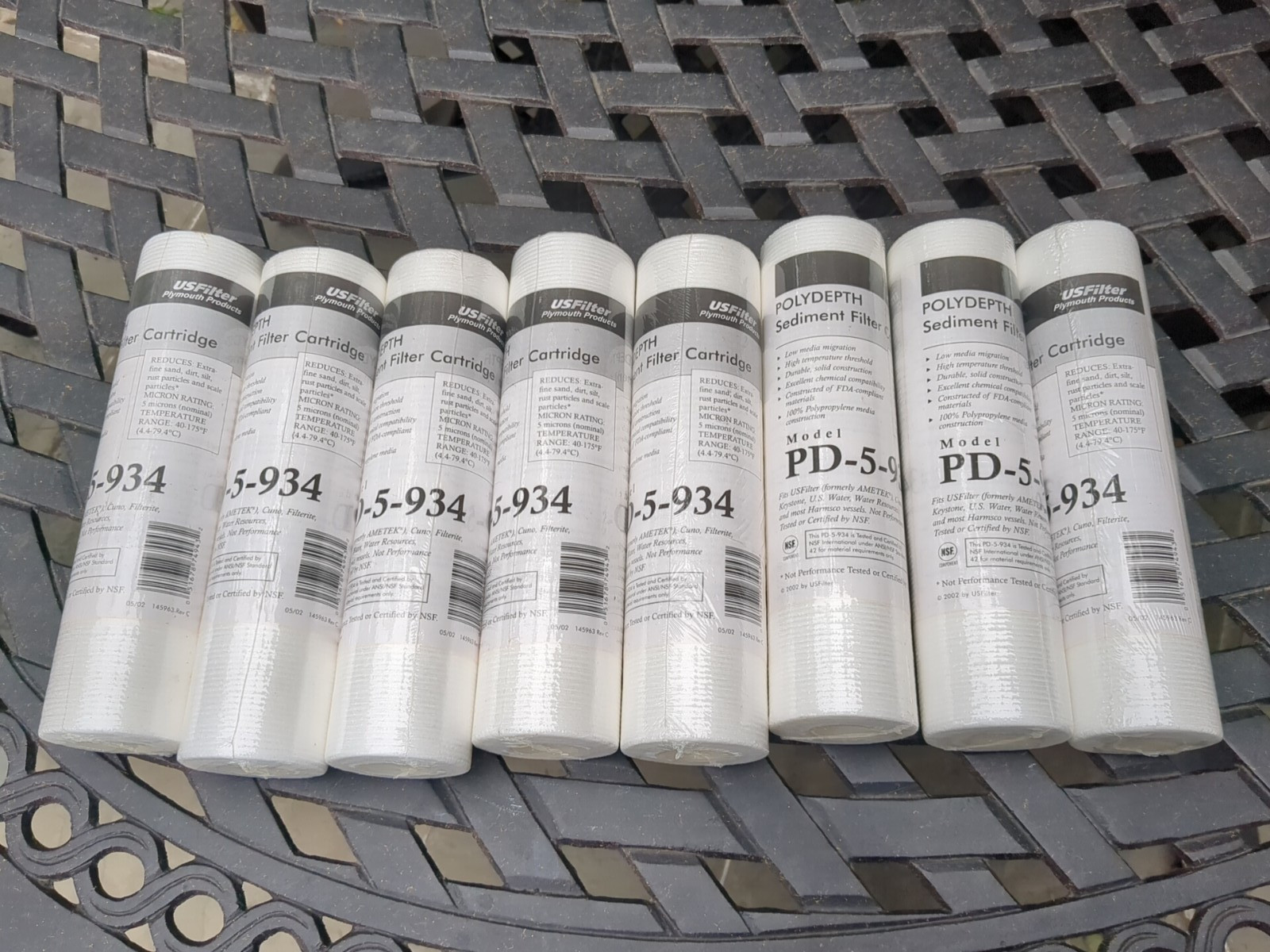 10 x 2.5 Inch 5 Micron Spun Wound Polypropylene Sediment Water Filter PD-5-934