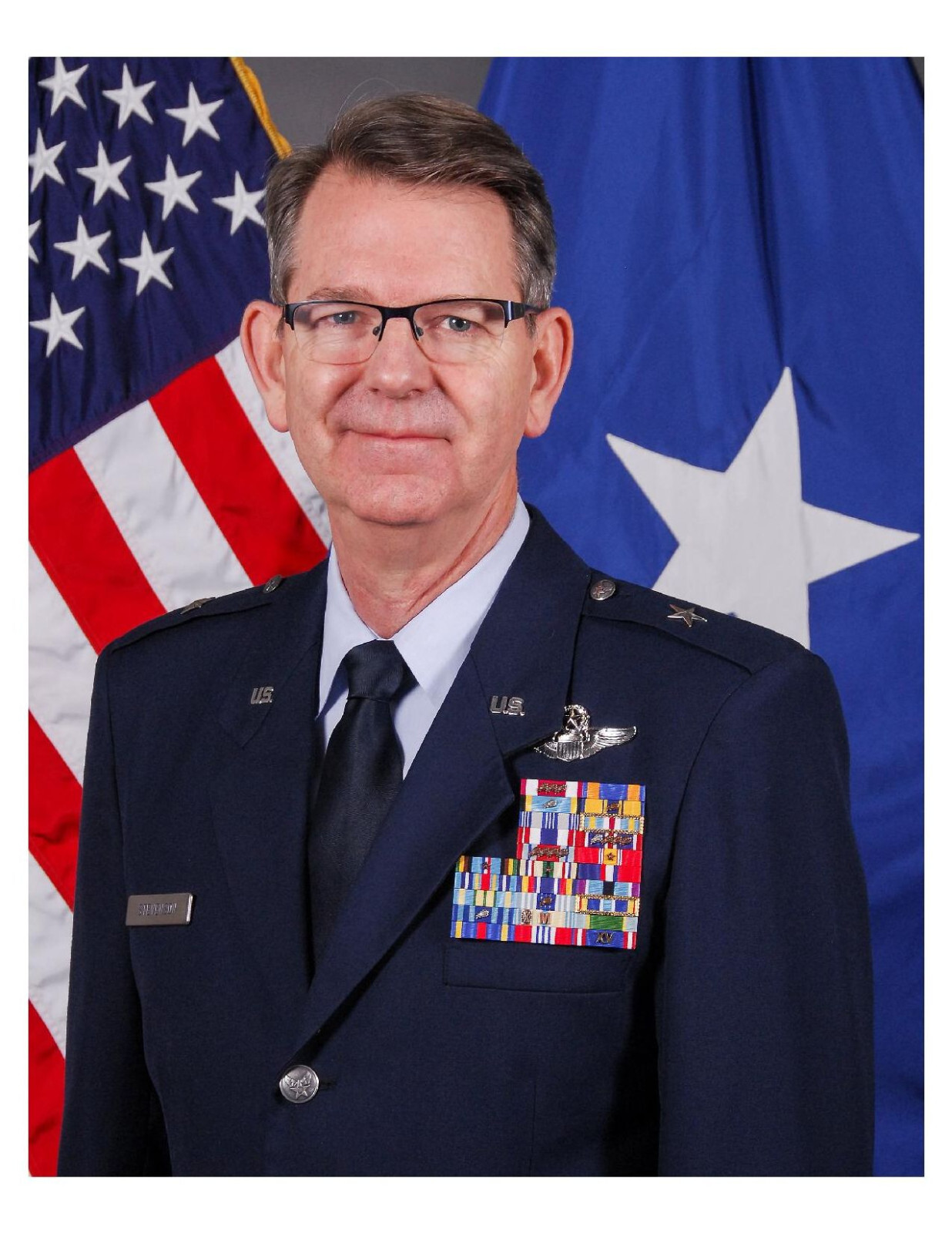 United States Air Force General James R. Stevenson, Jr. 8x10 Photo On 8.5" x 11"