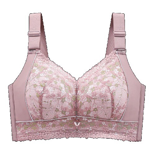 Women's Wire Free Lace Plus Size Bra Non Padded 150Kg Plus Size Full Cup Thin