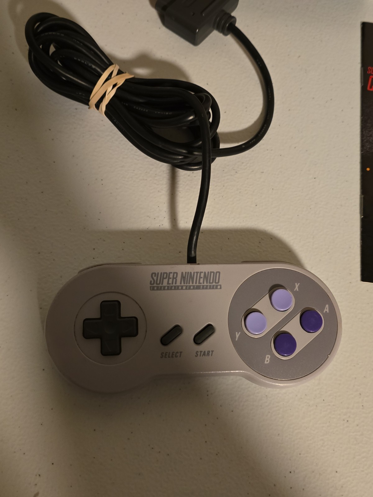 Super Nintendo SNES Controller CIB COMPLETE IN BOX TESTED AND WORKING!