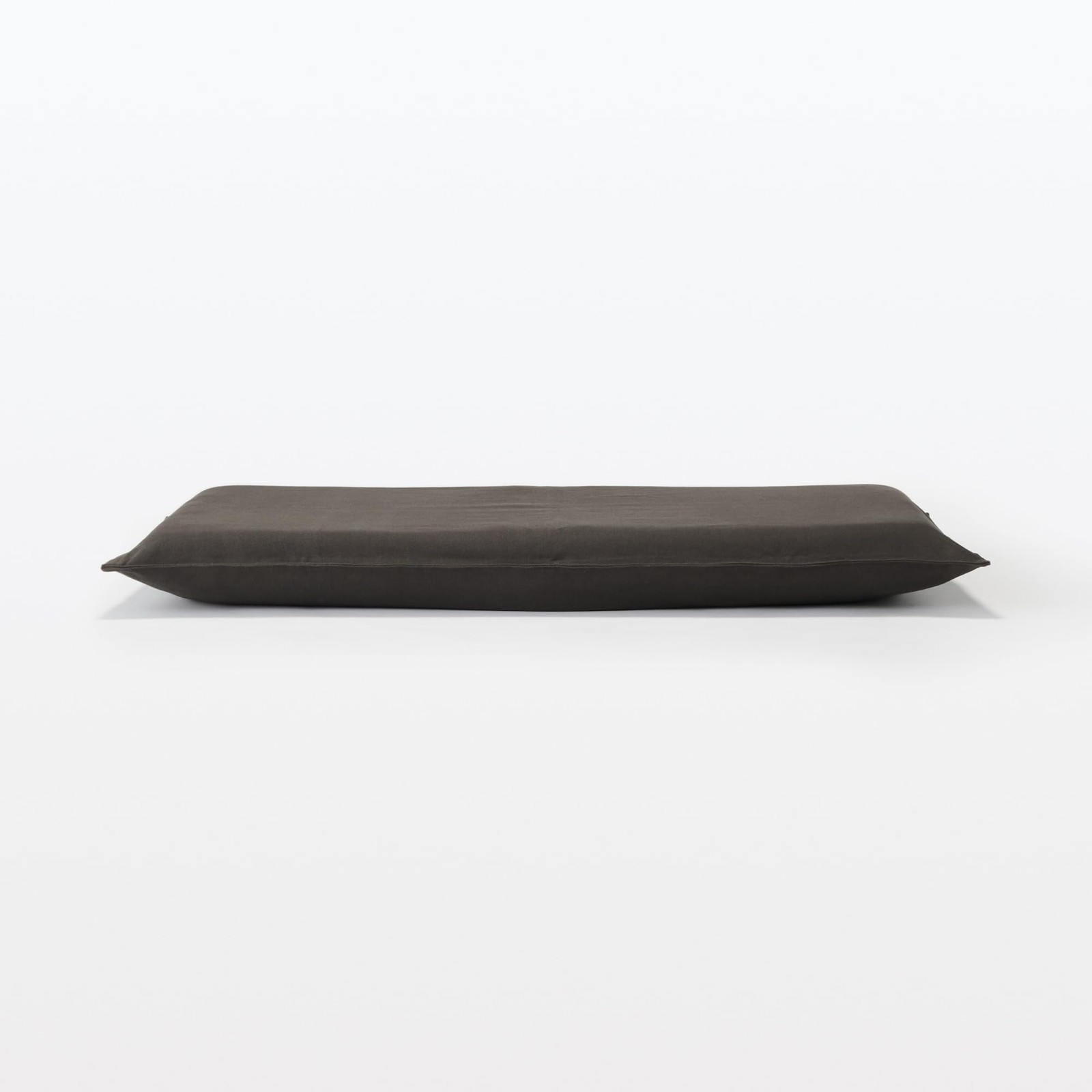 MUJI Floor Chair Large Brown Cotton Canvas 62.5x68x53cm Seating Japan Home