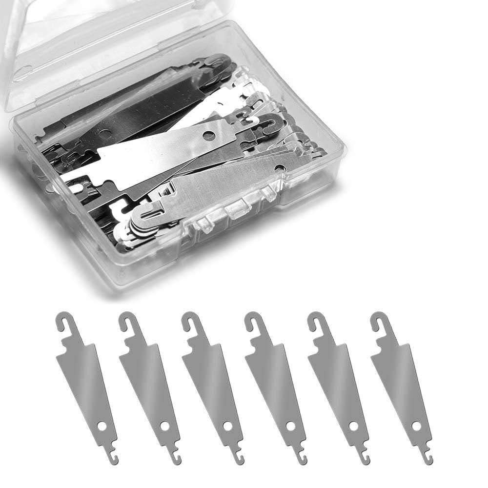 Jofefe 60Pcs Stainless Steel Needle Threader Embroidery Cross Stitch Needle-T...