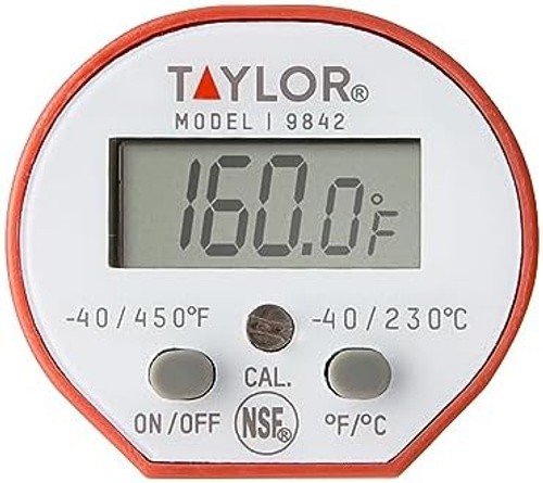 Taylor Waterproof Digital Instant Read Thermometer For Cooking, BBQ, Grilling...
