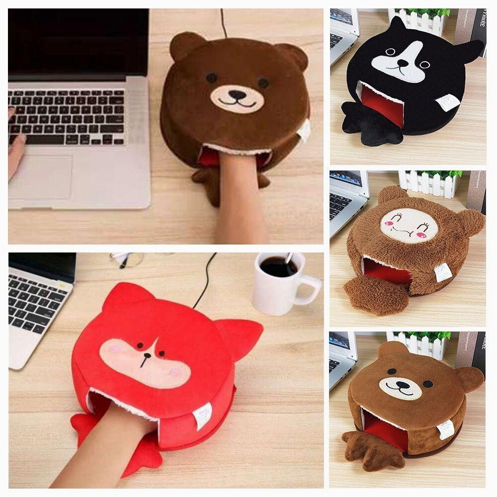 USB Heated Mouse Pad Mouse Hand Warmer Wrist Guard Warm Winter Office Gift New