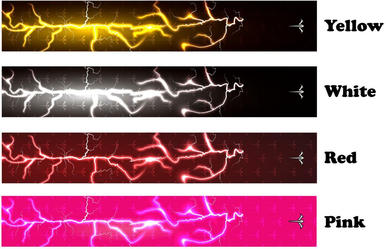 White Water Archery Lightning Storm 1 Arrow Wraps 15 Pc Pack Choose Length Width