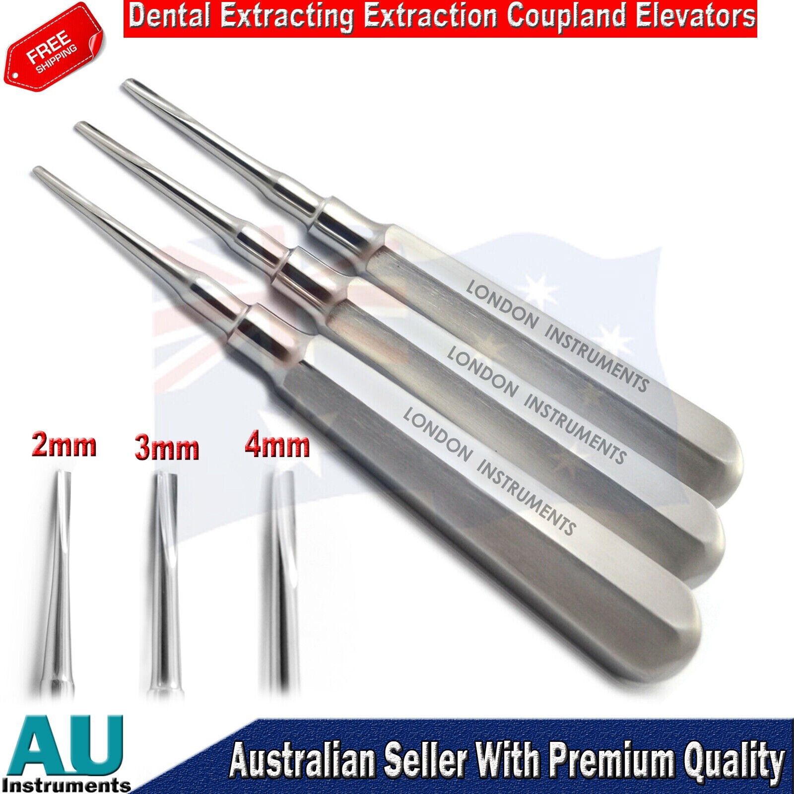 Dental Tooth Extraction Forceps Extracting & Coupland Elevators Loosening Root