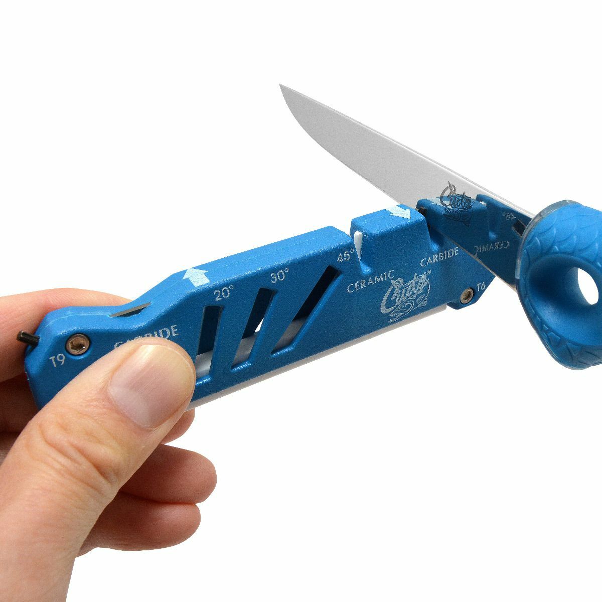 Camillus Cuda Knife Shield & Hook Sharpener Angles Carbide Ceramic Screwdriver