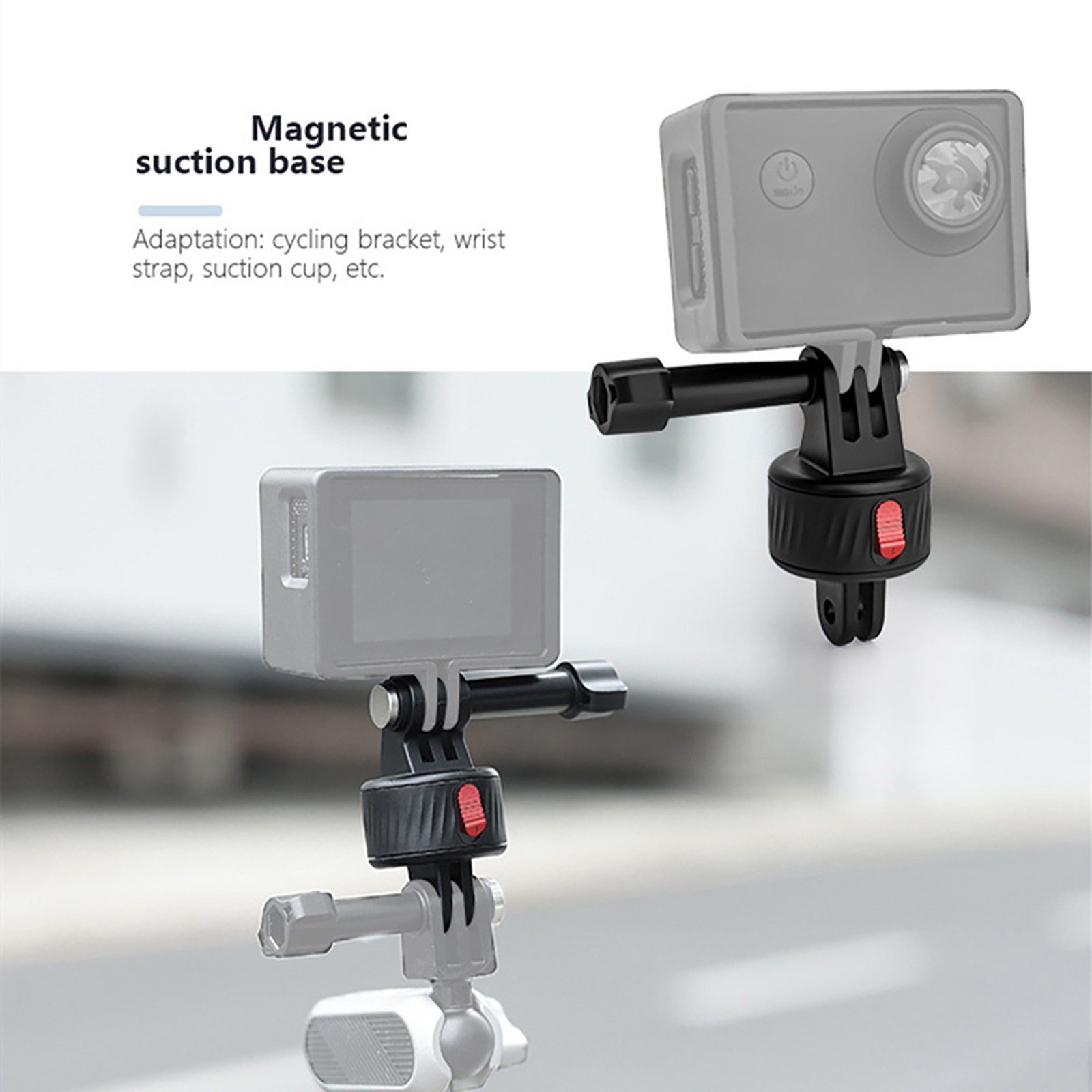 1Pc Magnetic Tripod Mount Quick Release Adapt for GoPro Hero Action Camera bb
