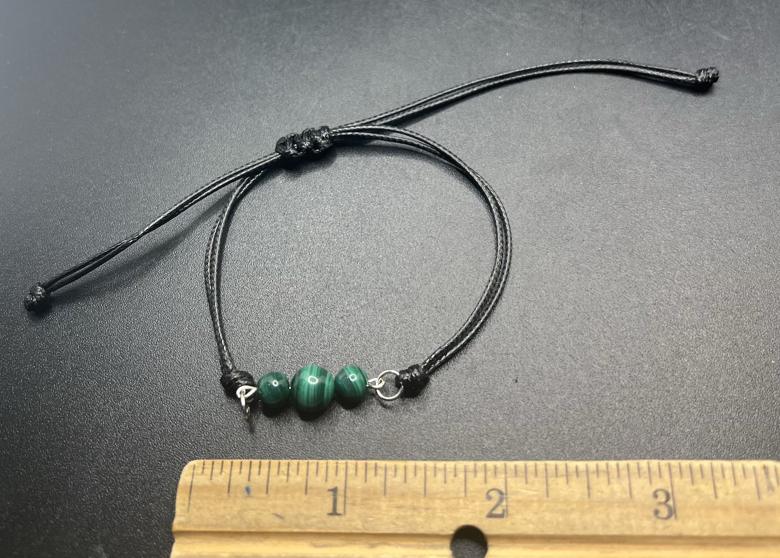 Malachite Genuine Authentic Stone Adjustable Bracelet