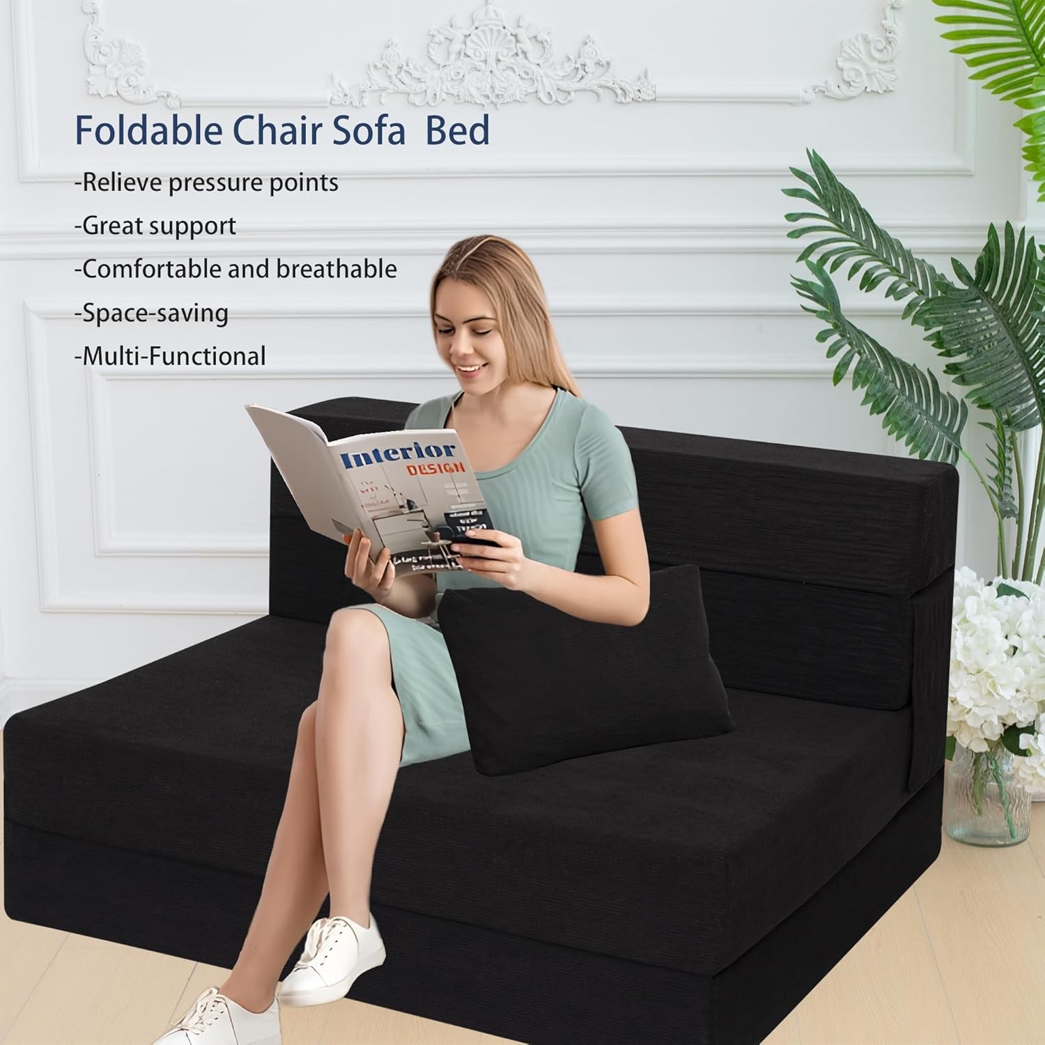 Sofa Bed Foldable Mattress Folding Sleeper Sofa Chair Bed Floor Mattress