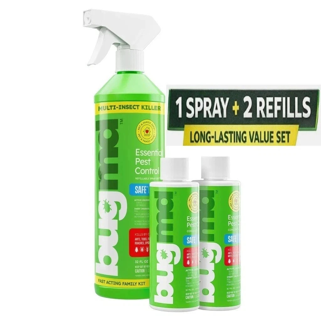 BugMD Essential Pest Control Starter Kit 3.7oz (2pk), Kills Bugs - Free Shipping