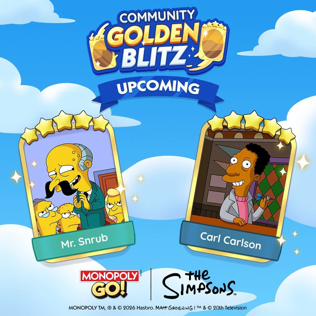 1 X Mr.Snrub  Golden Blitz (Mono_poly Go STICKERS )