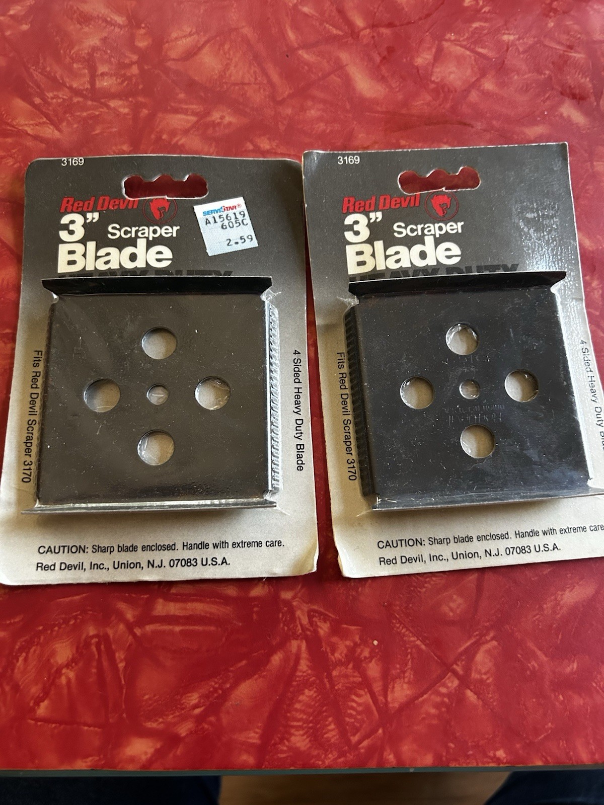 Red Devil 3169  3" Scraper Blade Heavy Duty-Fits Red Devil Scraper 3170. NOS