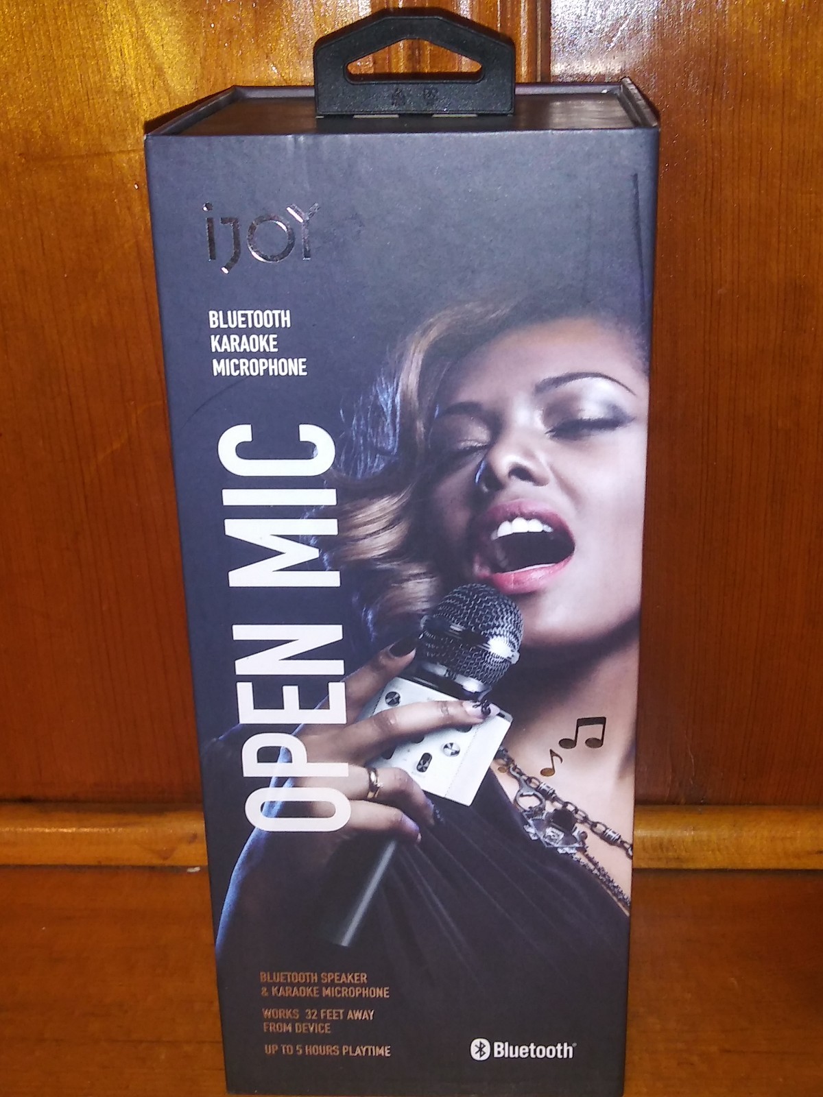 iJoy OPEN MIC Bluetooth Speaker & Karaoke Microphone Up To 5 Hr Playtime NEW