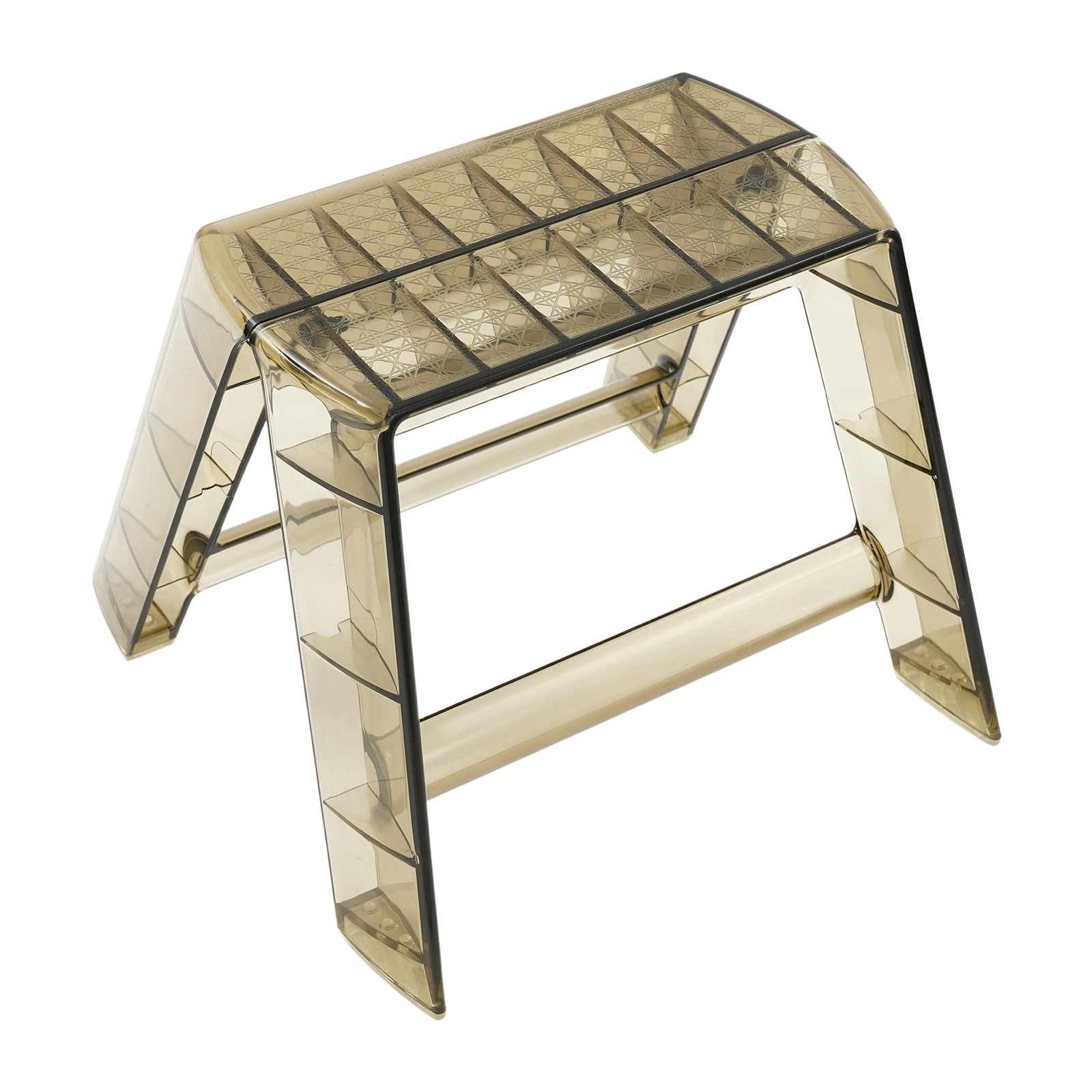 2 Step Protable Step Ladder Step Stool Clear Coffee Stool For Indoor Outdoor