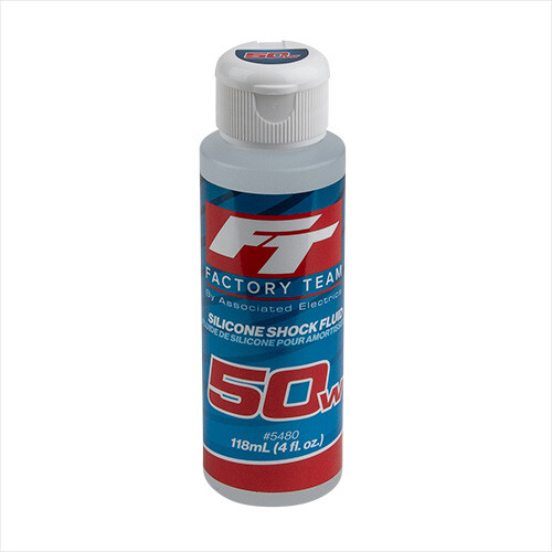 4 oz TEAM ASSOCIATED 50 WT SILICONE SHOCK OIL FLUID LARGE 5480 traxxas losi rc10