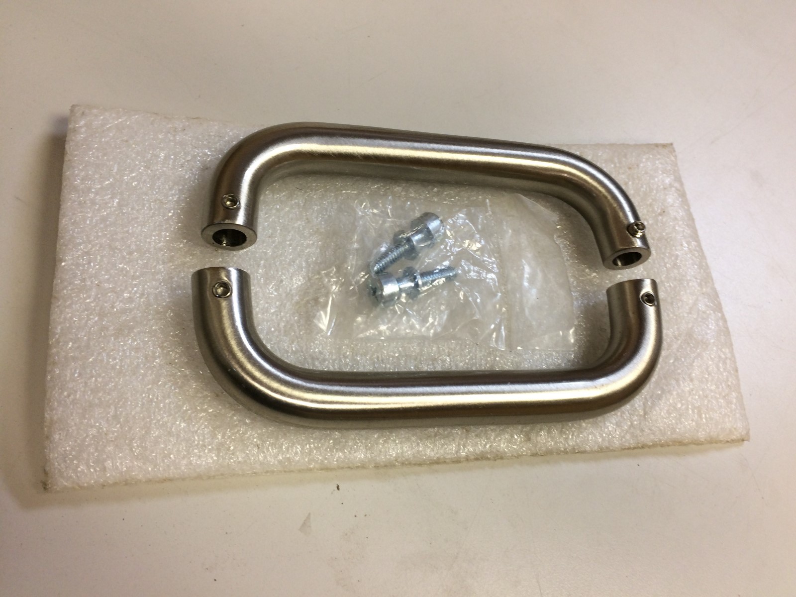 CRL Satin Nickel 6" Tubular Back-to-Back 3/4" Diameter Door Pull Handles