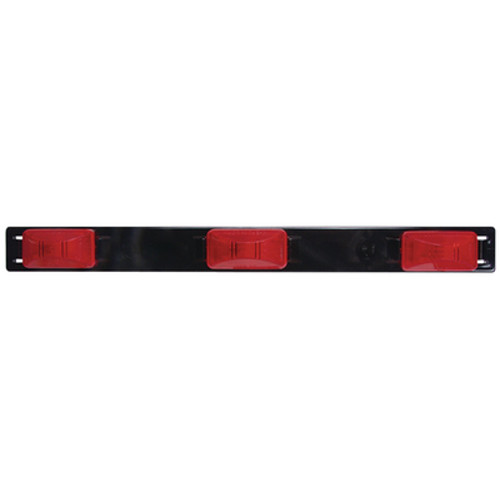 Black Surface Mount 17 Inch Submersible Identification Boat Trailer Light Bar