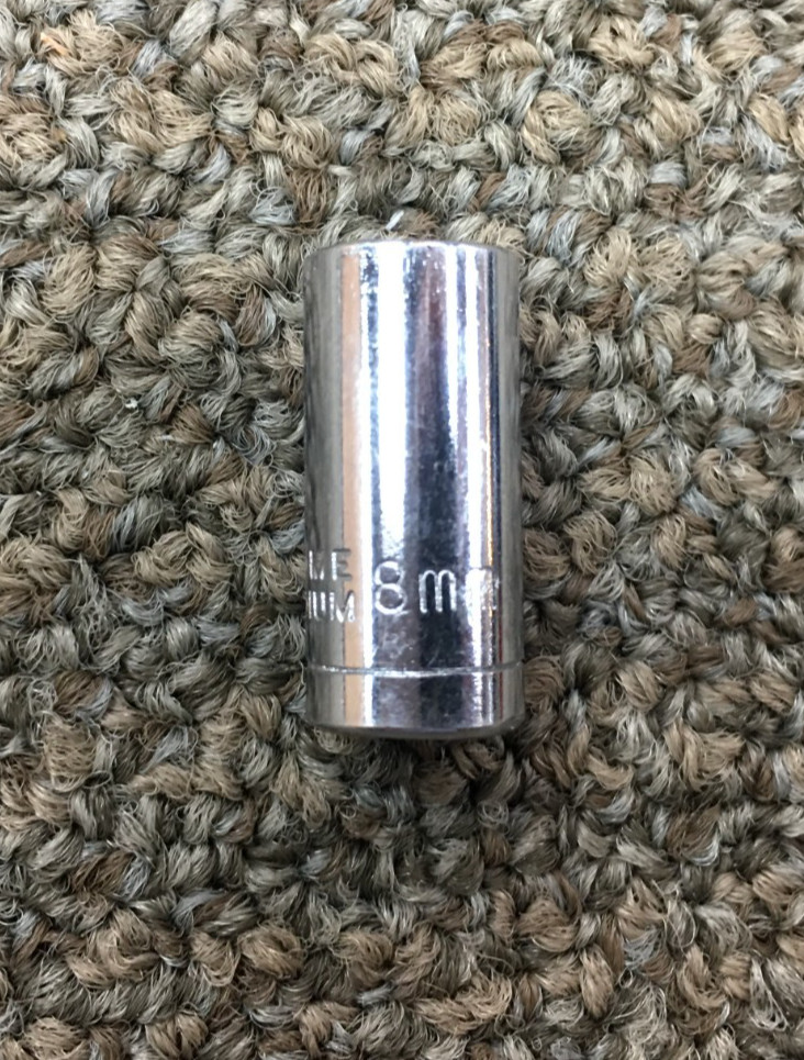 8MM, 6 POINT, 1/4 DRIVE, CHROME VANADIUM SOCKET