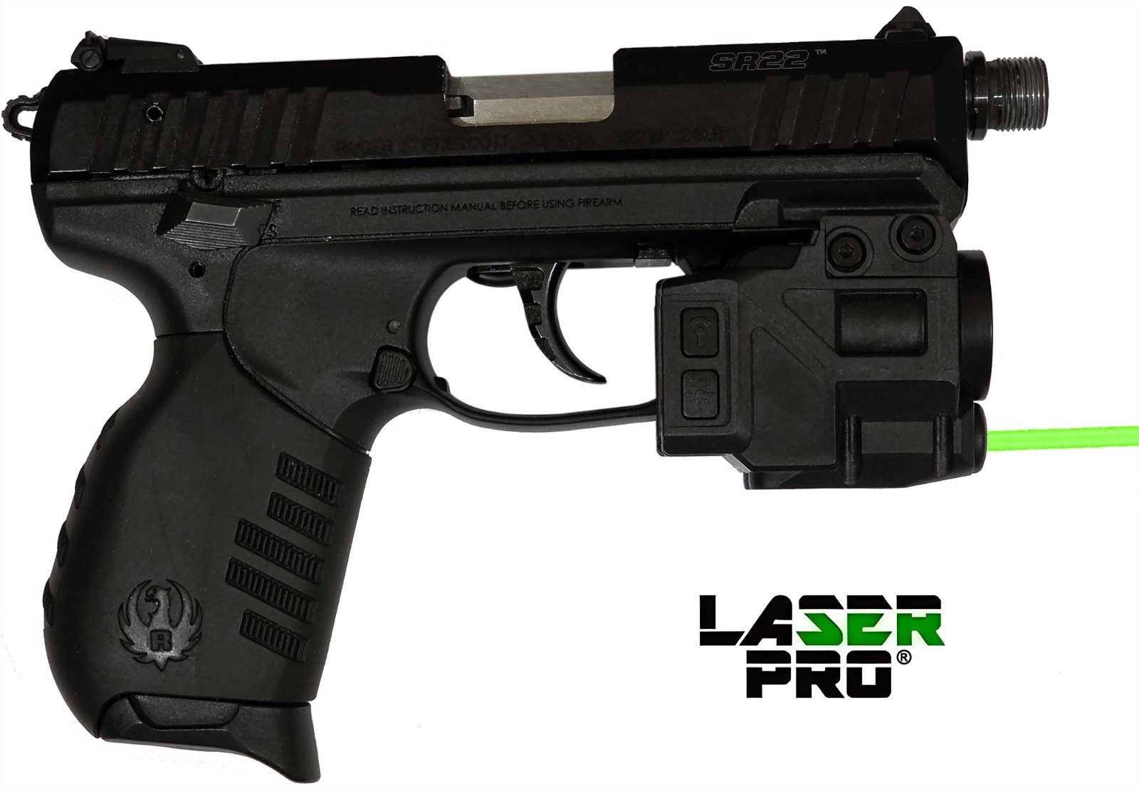 Green Laser & LED Light for Ruger Security 380 & 9 Compact, American Compact RXM