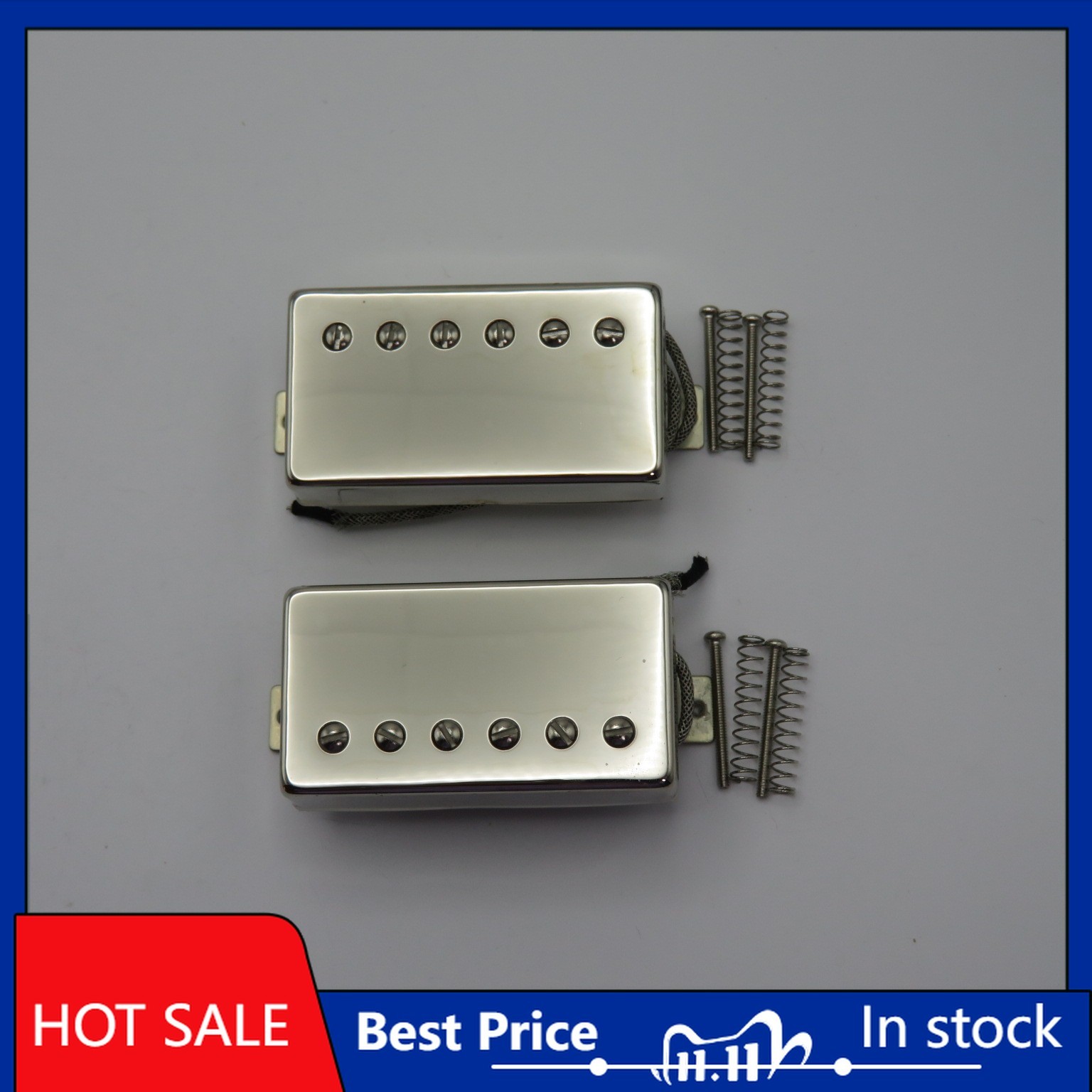 1 Set Alnico 2 Humbucker Electric Guitar Humbucker Pickups 50/50mm