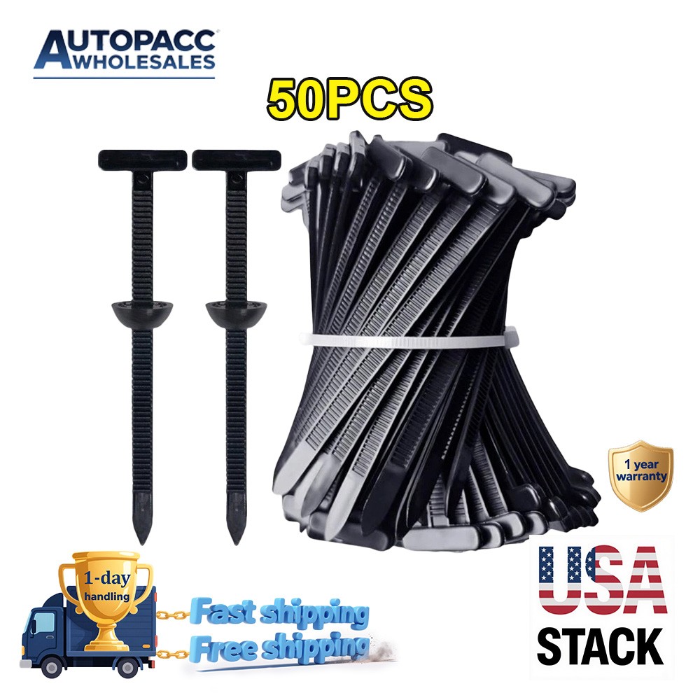50Pcs Nylon Universal Cable Tie Buckle Heavy Duty Self Locking Zip Ties