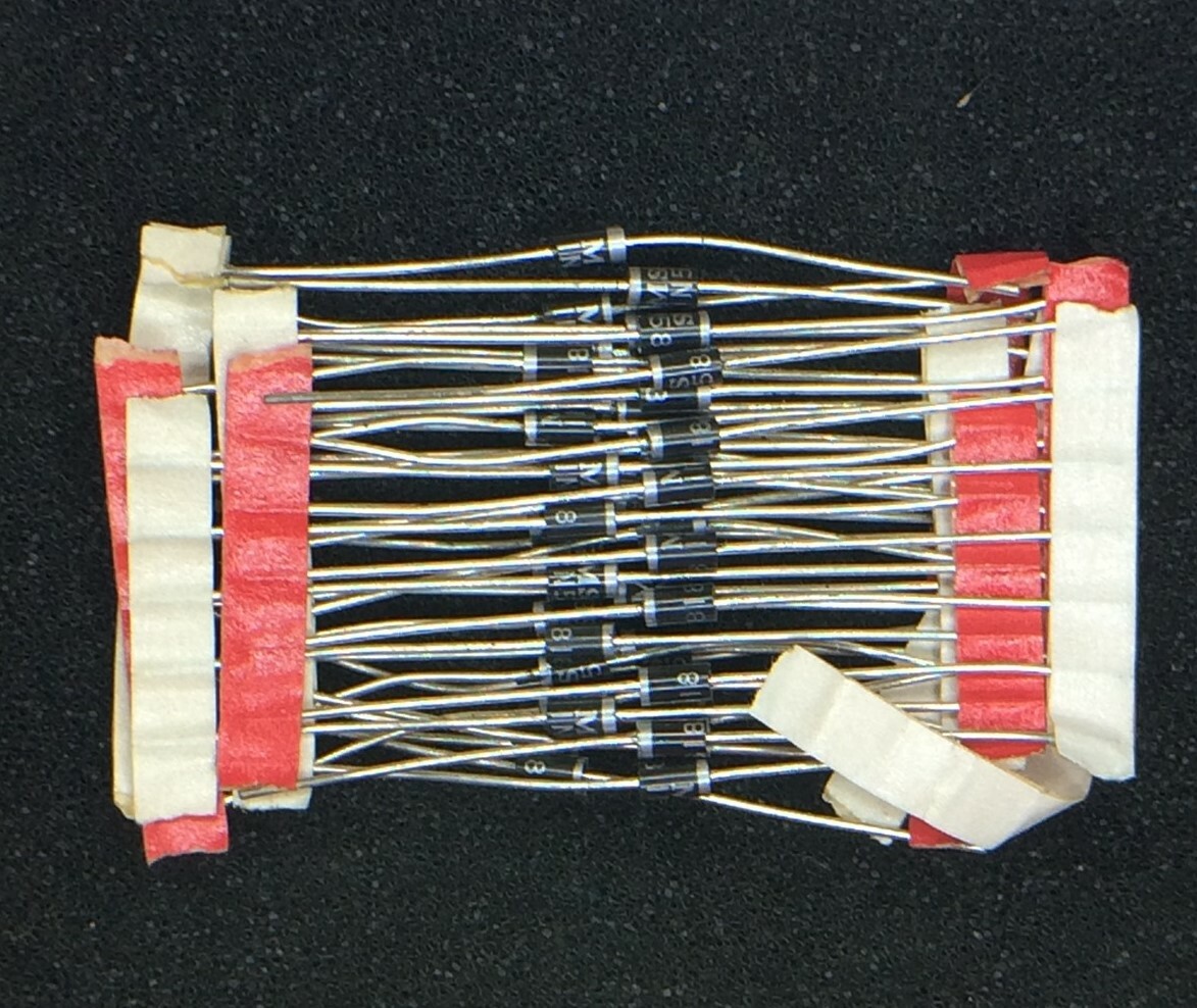 1N5818 MICROSEMI DIODE SCHOTTKY 30V 1A DO41 200 PIECES