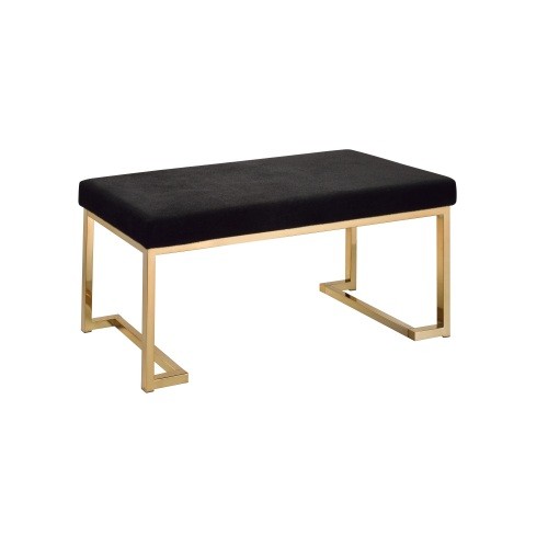 PA Black Fabric,metal base Bench