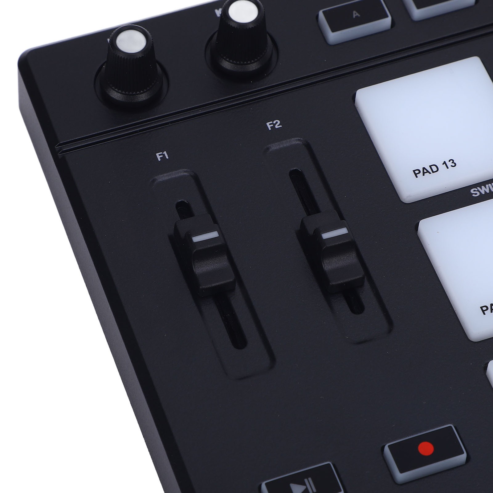 MIDI Controller With 16 Drum Pads 2 Assignable Fader Knobs RGB Portable MIDI