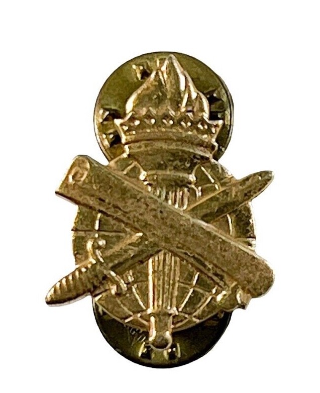 U.S. Army Civil Affairs Branch Insignia Officer Clutch Back