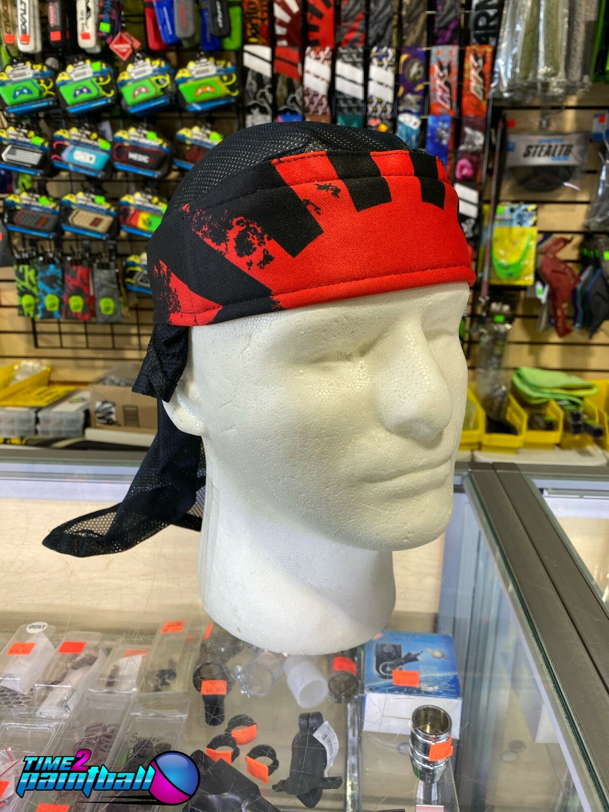 HK Army Paintball Rising Sun Headwrap - Black / Red