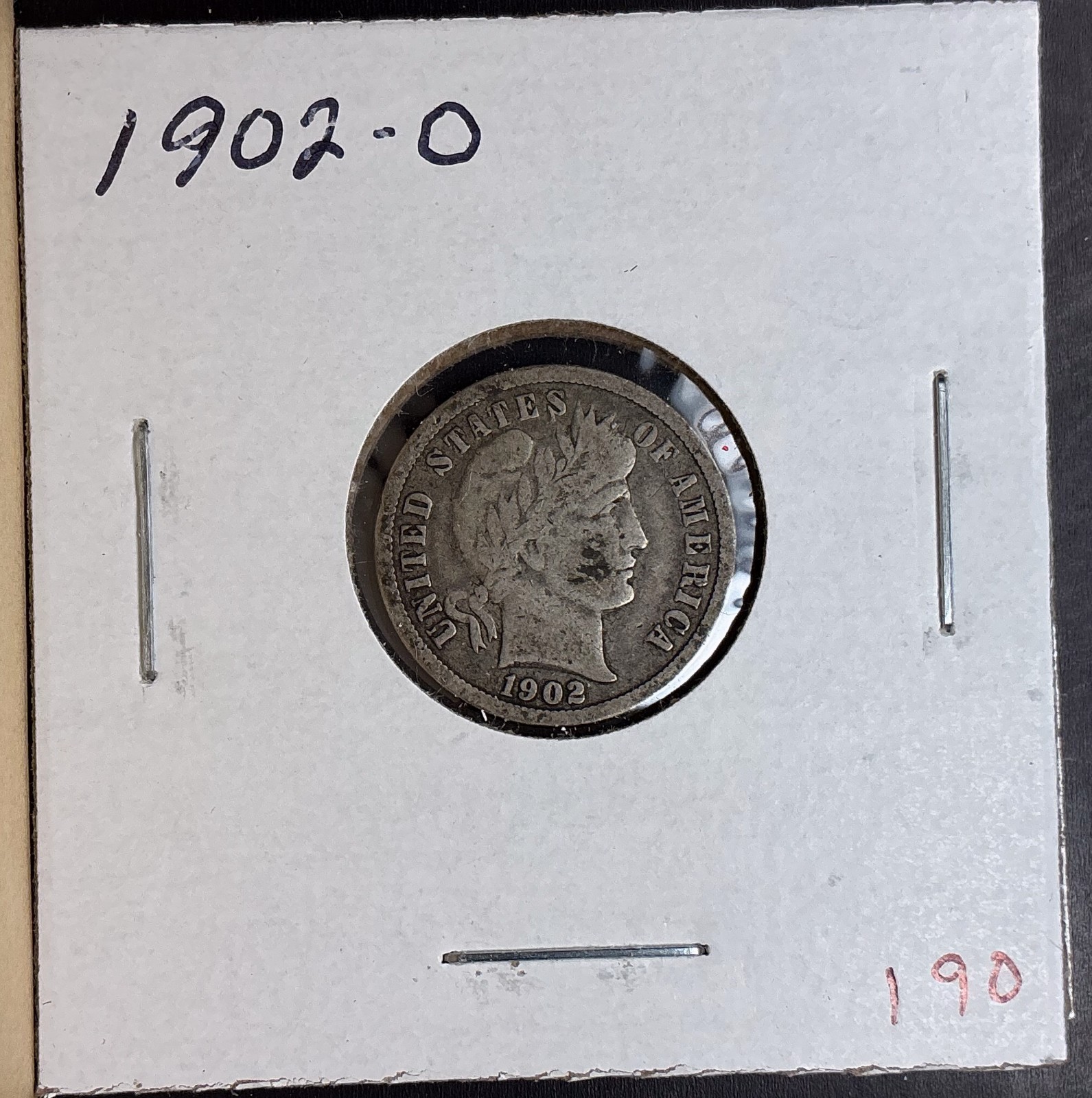 VG 1902-O Barber Liberty Dime New Orleans rare date silver collection great coin