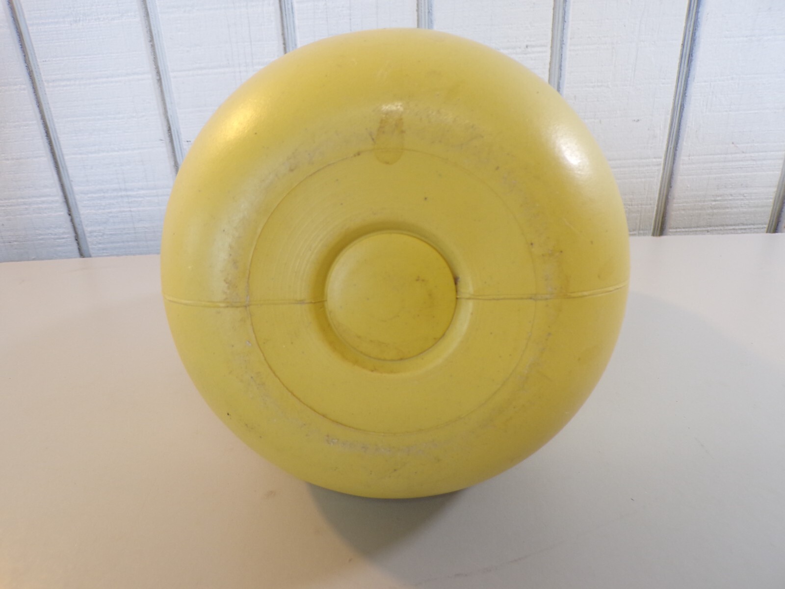 7Lbs Kettlebell Vinyl Coated Yellow Kettle Bell Exercise Strength Training