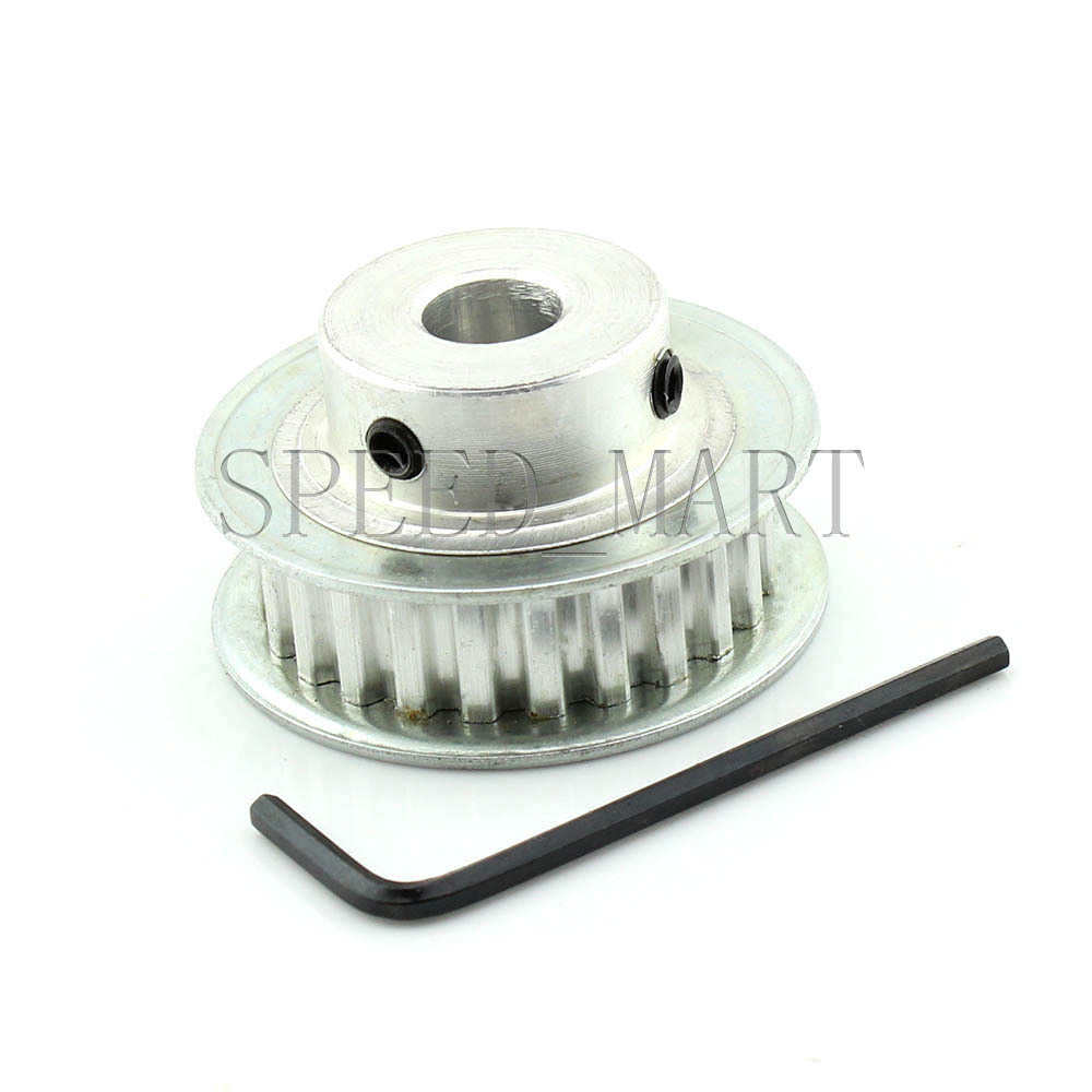 XL Type XL24T Aluminum Timing Belt Pulley 24 Teeth 8mm Bore for Stepper Motor