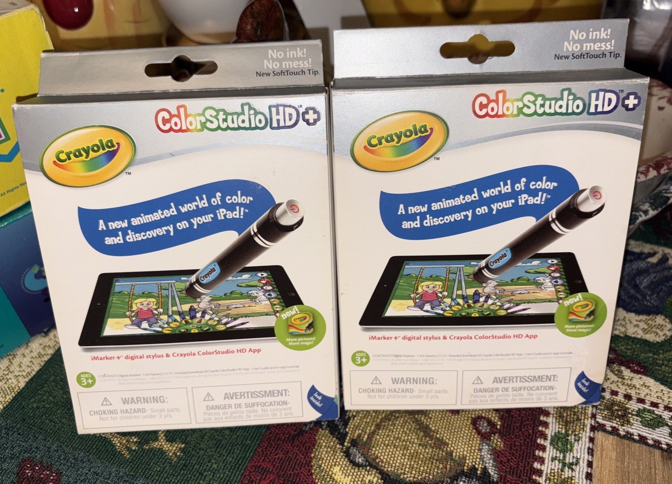 New/Sealed Set Of “2” Crayola ColorStudio HD Stylus Pens With App