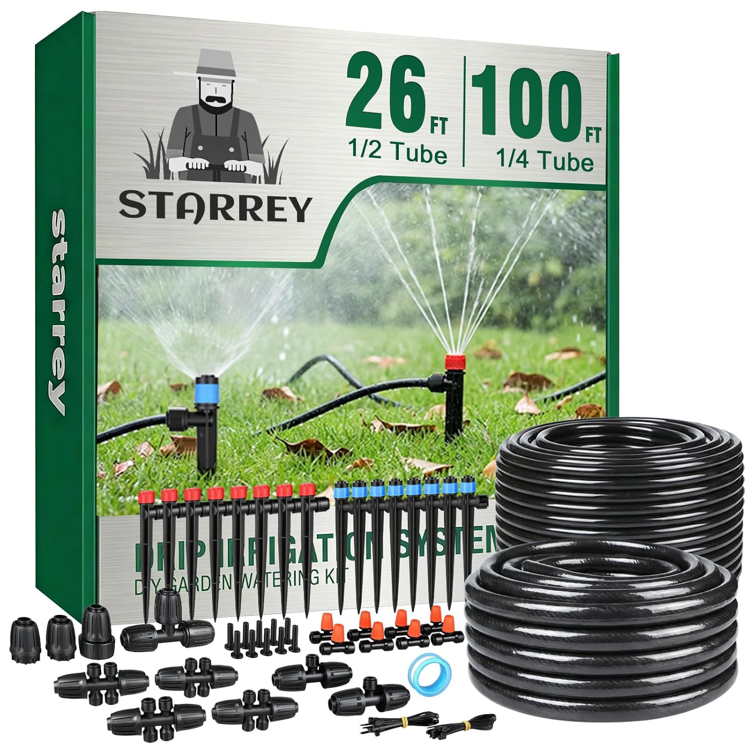Drip Irrigation System for Garden, 2026-Upgraded Quick Connect Garden Watering K