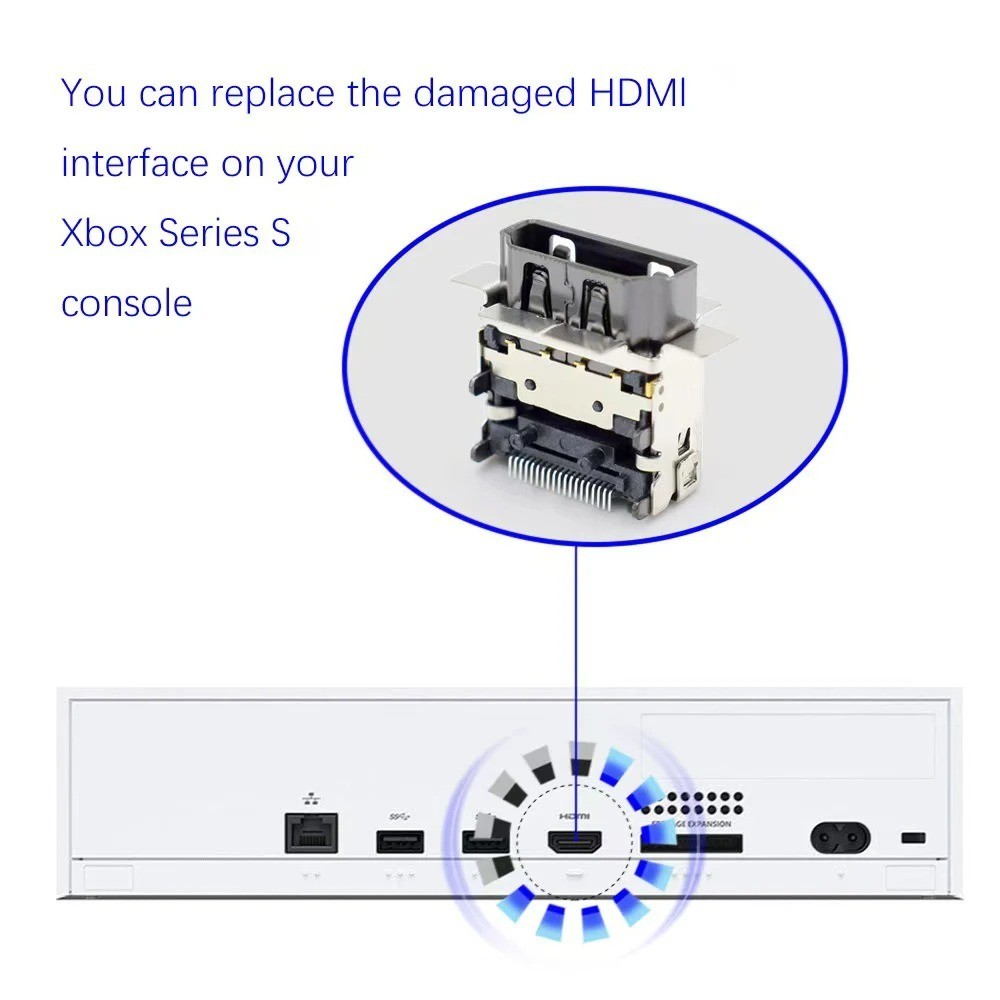 1PCS Original For XBOX Series X HDMI-compatible  Socket Interface Connector
