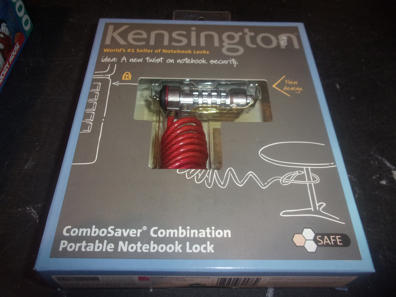 Kensington K64576US ComboSaver Portable Notebook Computer Lock (Red)