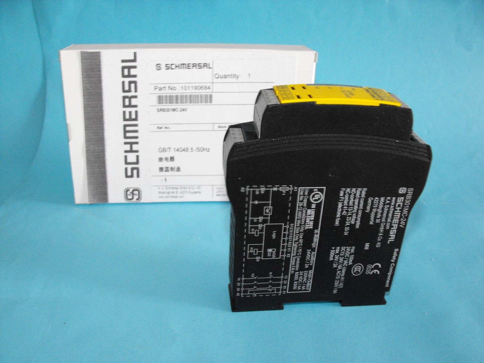 SCHMERSAL SRB301MC-24V.safety relay.SRB 301MC.USED