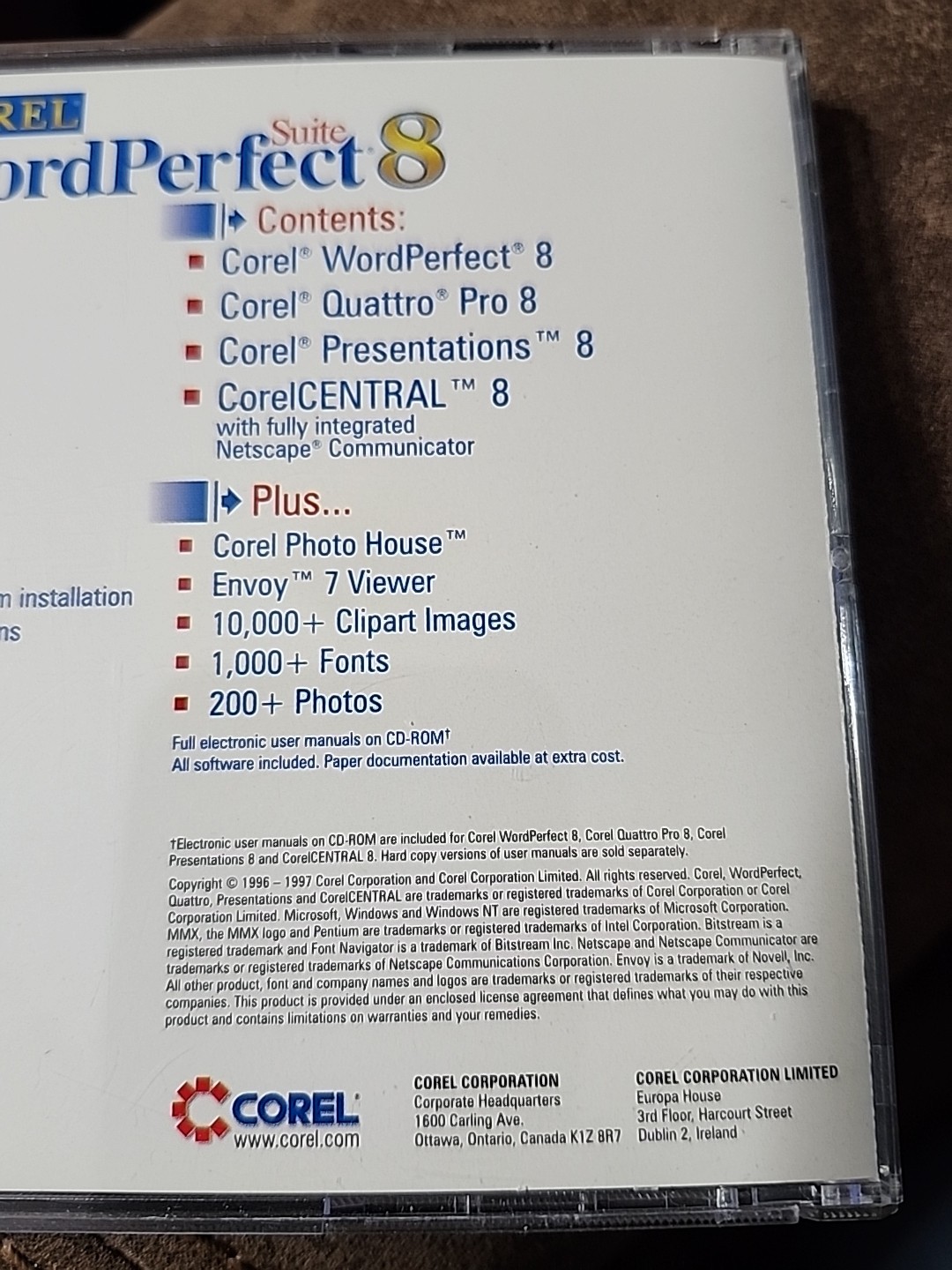 Corel WordPerfect Suite 8