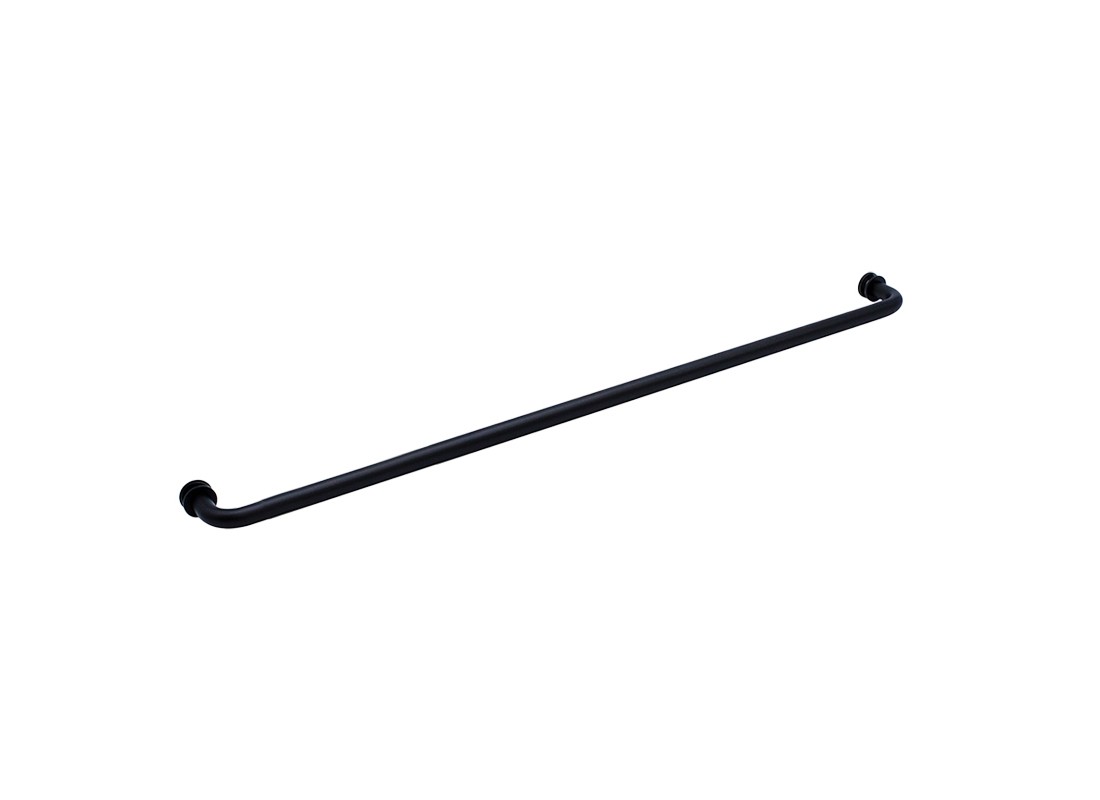 FHC Single Sided Towel Bar Brass Material Matte Black Finish