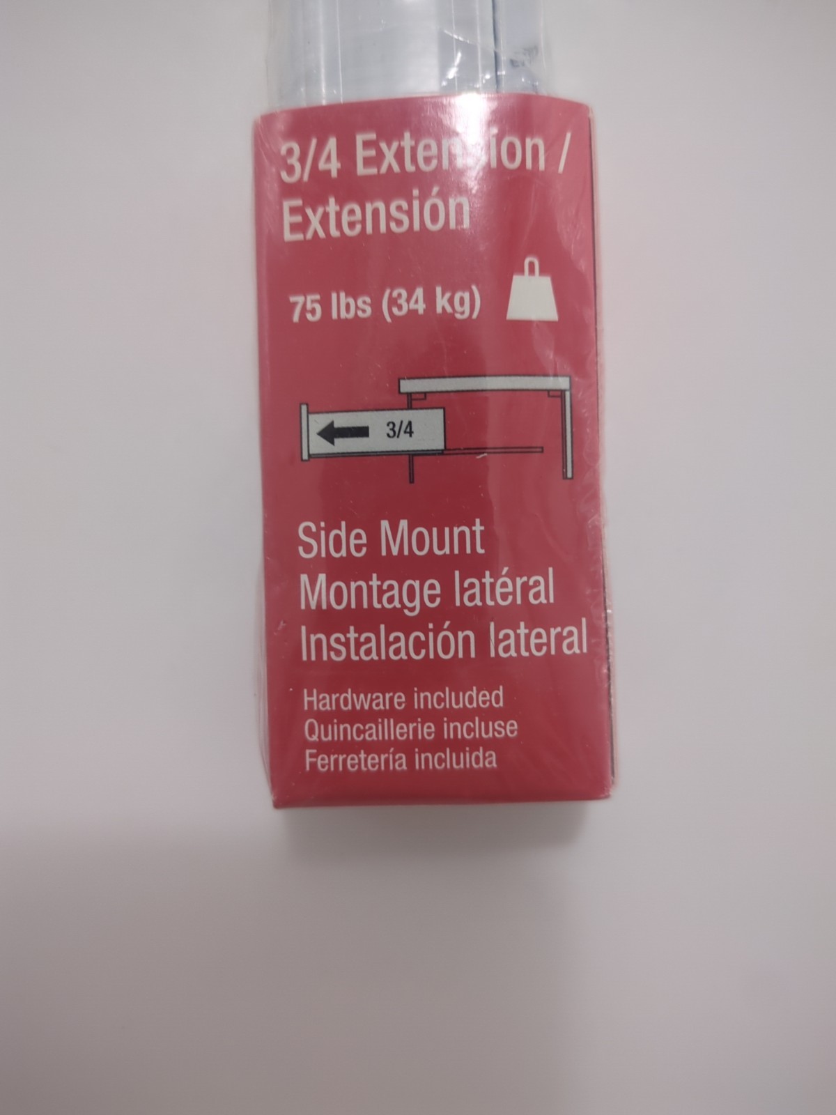 Drawer Slide 24” Side Mount TU10230600 75lb capacity {F5}