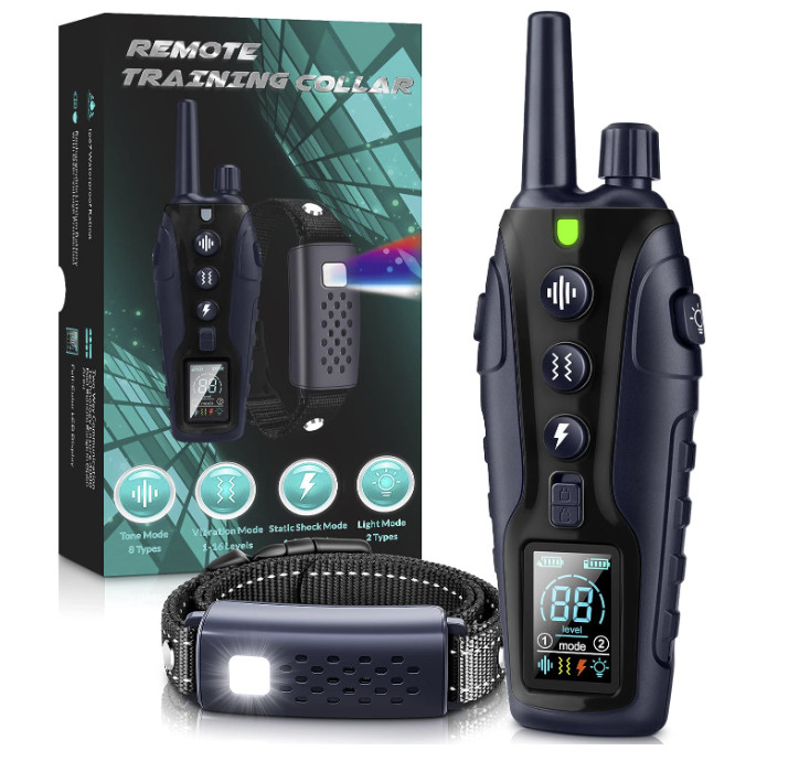 TQT Dog Training Collar - Remote Control 4000FT, 4 Training Modes