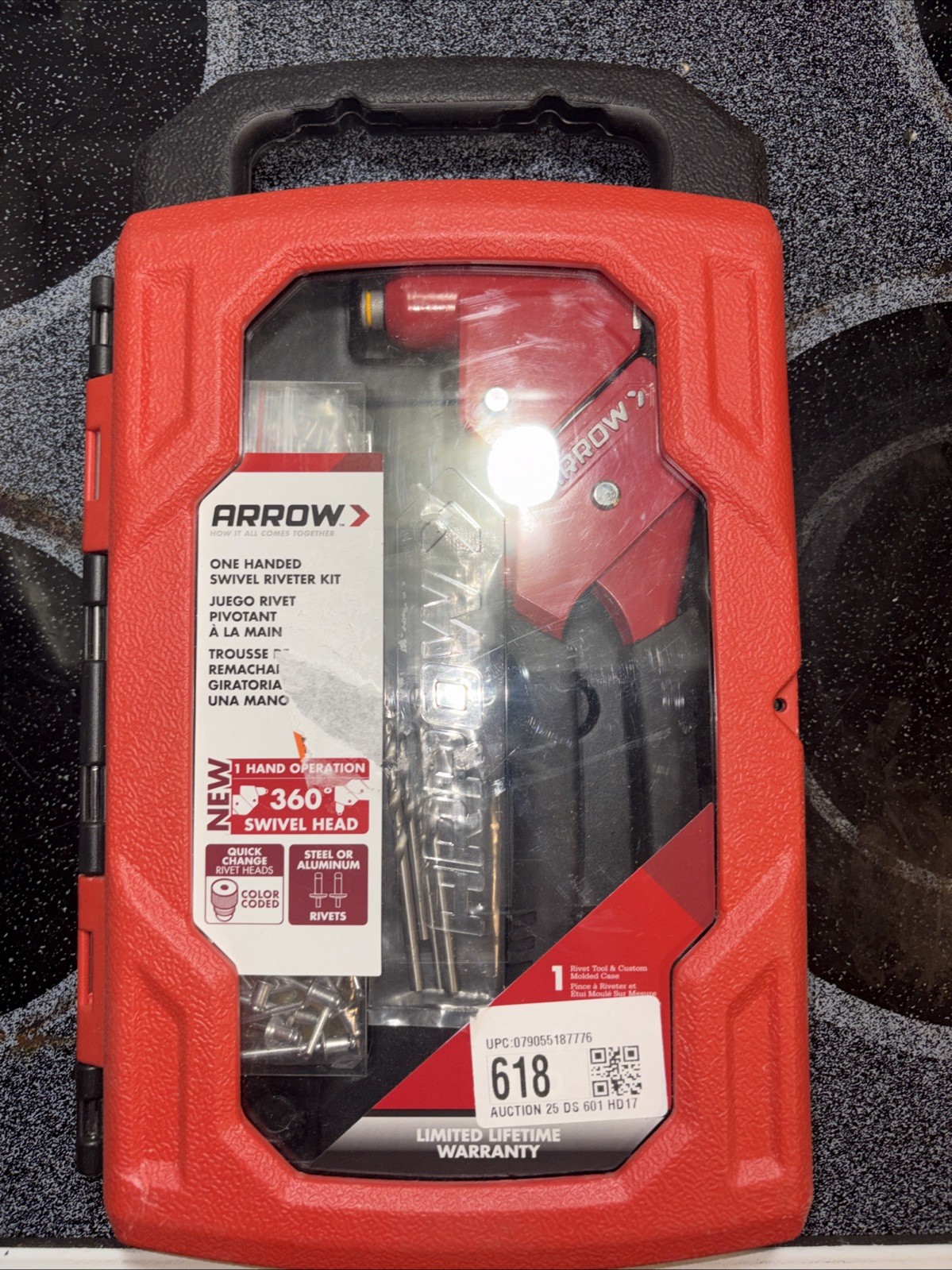Arrow One Handed Swivel Riveter Kit
