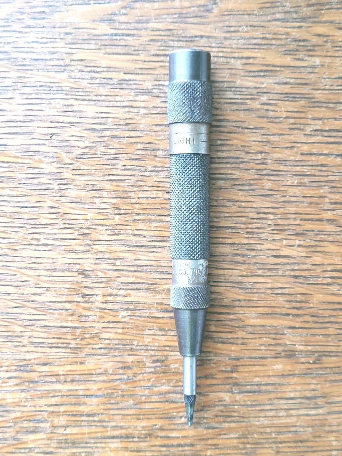 Vintage General Hardware No. 79 Adjustable Automatic Center Punch USA