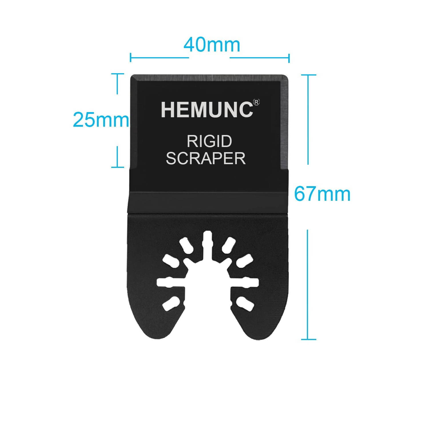 HEMUNC 6 Oscillating Tool Scraper Blades Flexible 6-Rigid & & Taper