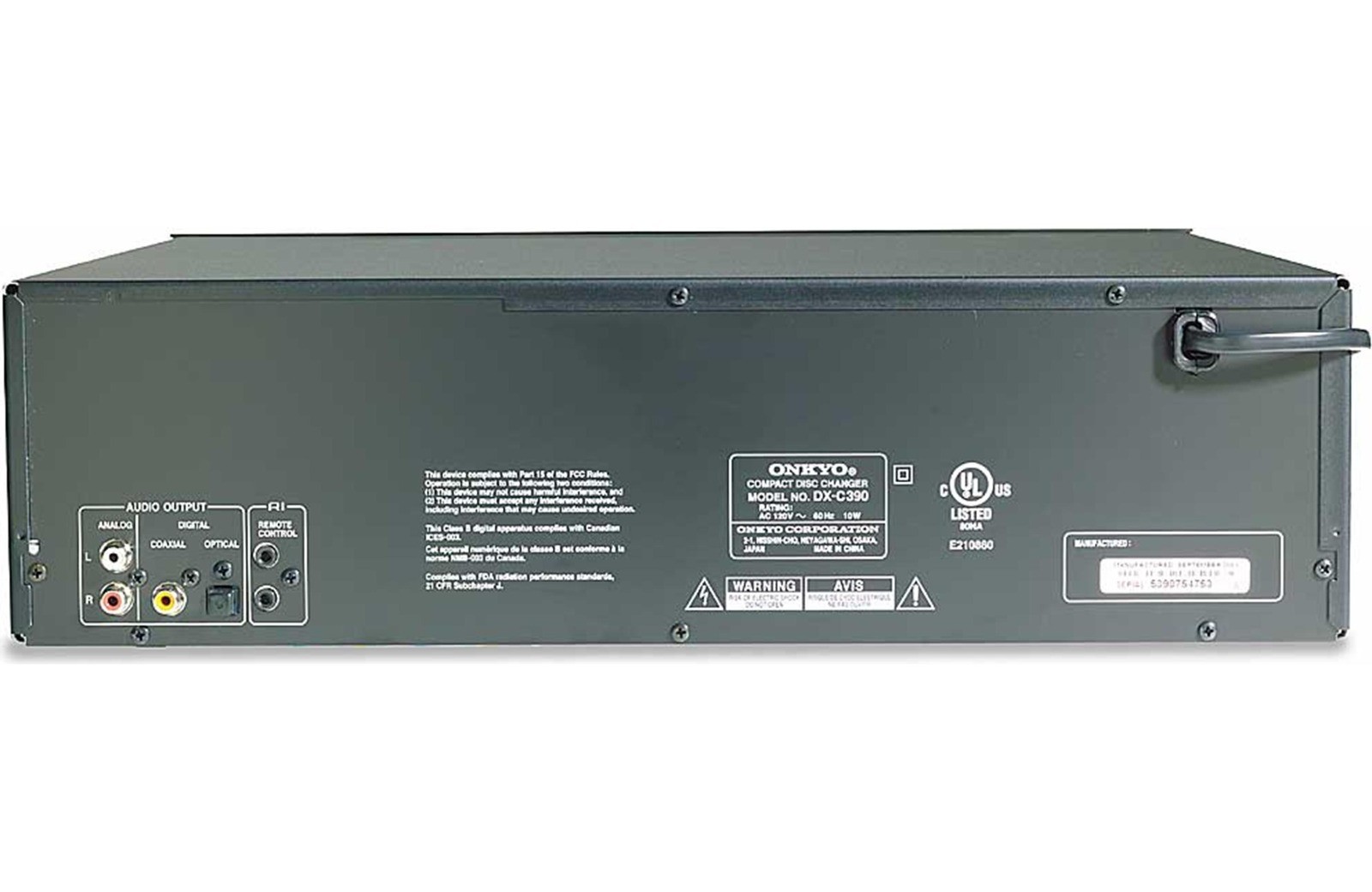 Onkyo DX-C390 6 Disk CD Player