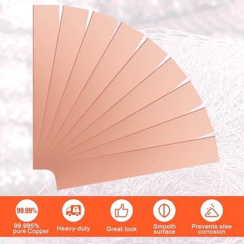 Pcs Pure Copper Anode Sheet (99.995% Pure) for Plating and Electroplating, 10