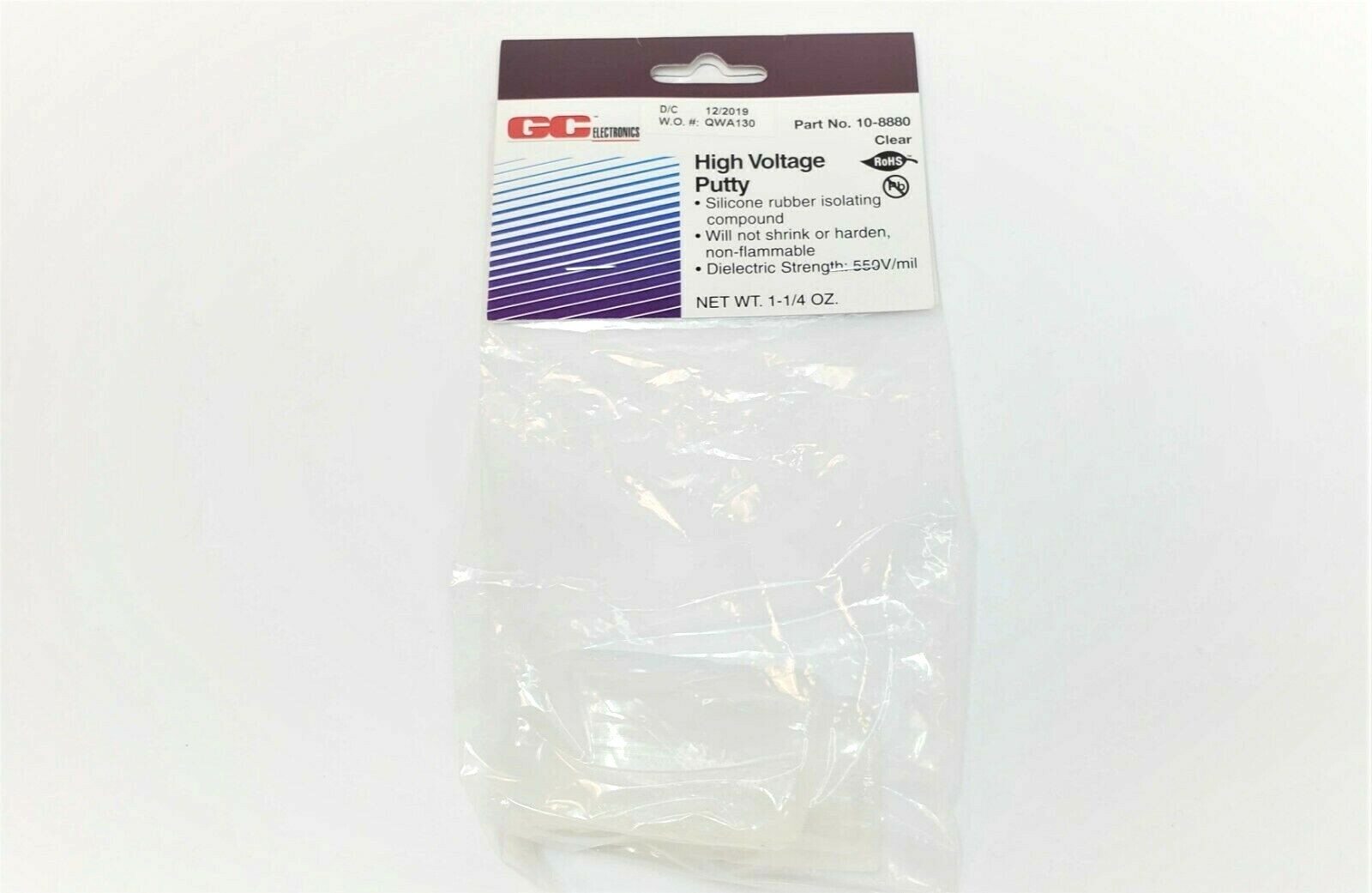 High Voltage Putty - Silicone rubber insulating-Will not shrink or harden -NEW